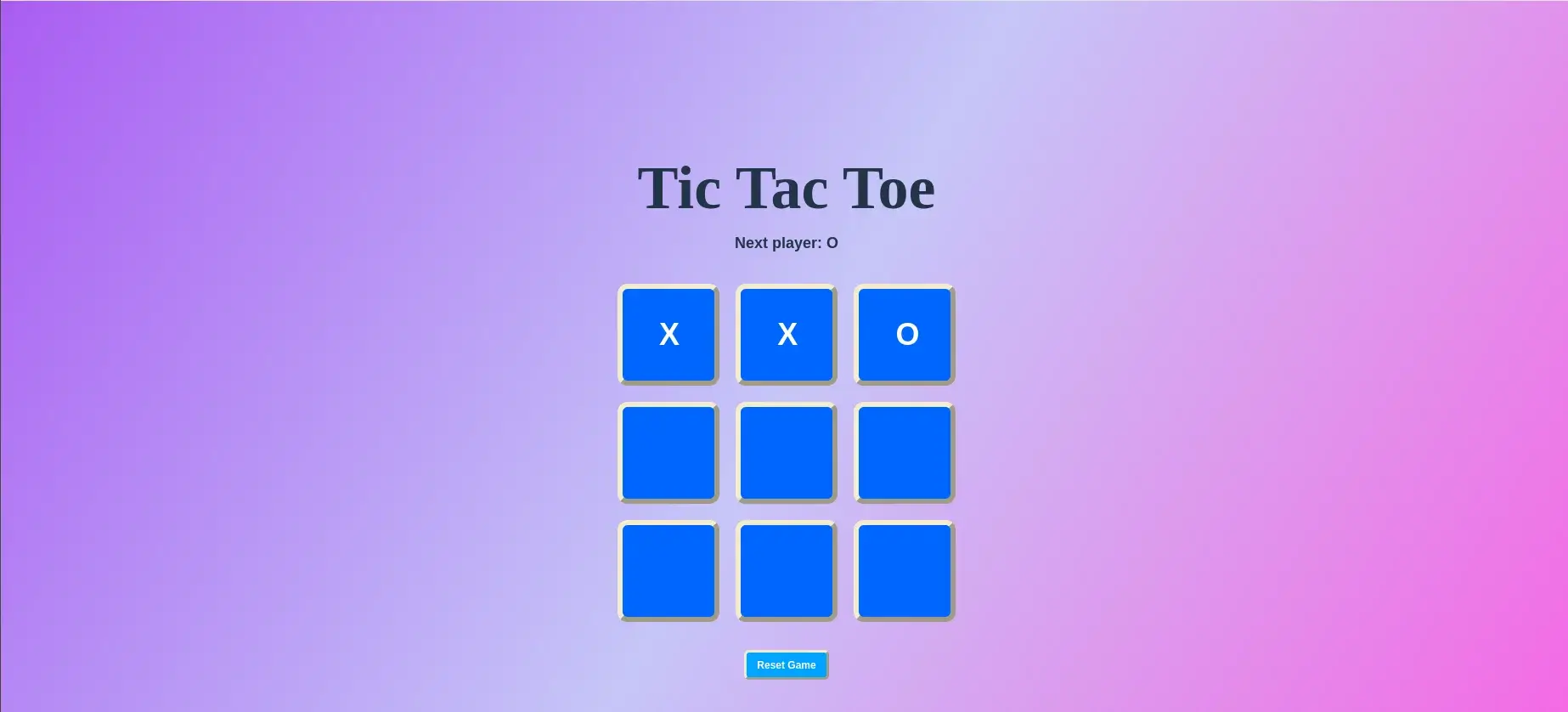 Tic-Tak-Toe Game